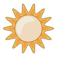 Soleil vecteur plat. Soleil symbole