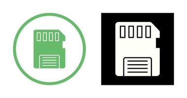 icône de vecteur de carte mémoire