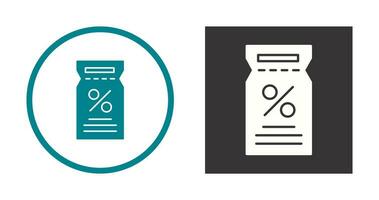 icône de vecteur de bon de réduction