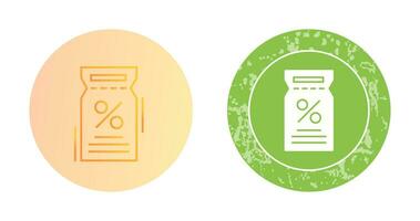 icône de vecteur de bon de réduction
