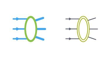 icône de vecteur de réfraction