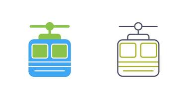 icône de vecteur de téléphérique