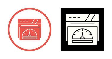 icône de vecteur de compteur de vitesse