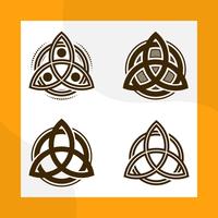 Collection de Vector plate Triquetra Trinity Knot