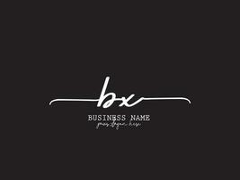 floral bx Signature logo, initiale lettre bx logo icône et l'image de marque vecteur