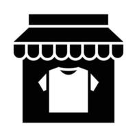 vêtements magasin vecteur glyphe icône pour personnel et commercial utiliser.