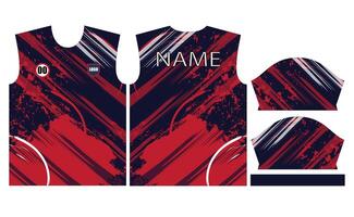 football Jersey conception pour sublimation ou des sports Jersey conception vecteur