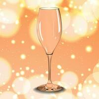 content Nouveau année fête félicitations conception avec réaliste 3d Champagne verre vecteur