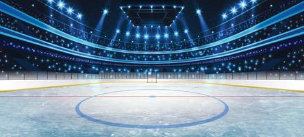 concept de fond d'arène de hockey sur glace