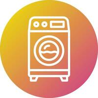 illustration de conception d'icône de vecteur de machine à laver
