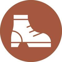 illustration de conception d'icône de vecteur de bottes