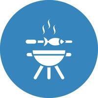 illustration de conception d'icône de vecteur de barbecue