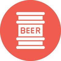 Bière tonnelet vecteur icône conception illustration