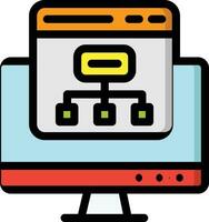 organigramme vecteur icône conception illustration