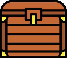 illustration de conception d'icône de vecteur de boîte au trésor
