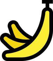 illustration de conception icône vecteur banane