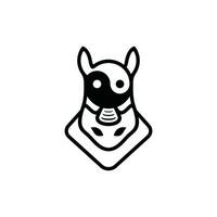 rhinocéros yin Yang symbole moderne logo conception modèle, adapté pour votre entreprise vecteur