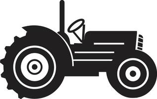 détaillé tracteur plan dessin agriculture machinerie silhouette vecteur