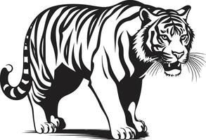 vibrant tigre rayures coloré conception tigre dans vecteur camouflage caché majesté