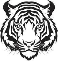 vibrant tigre yeux coloré regard dans vecteur géométrique tigre vecteur abstrait précision