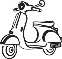 scooter entretien atelier bannière scooter touristique carte illustration vecteur