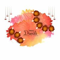 magnifique content diwali Indien Festival culturel Contexte conception vecteur