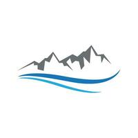 logo d & # 39; icône de montagne vecteur