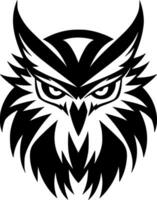 hibou, noir et blanc vecteur illustration