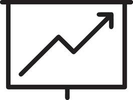 croissance affaires icône symbole vecteur image. illustration de le le progrès contour infographie stratégie développement conception image