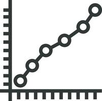 croissance affaires icône symbole vecteur image. illustration de le le progrès contour infographie stratégie développement conception image