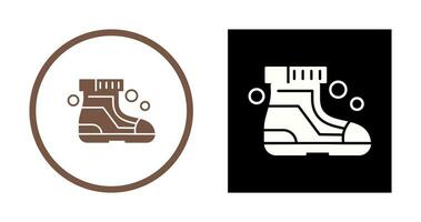 icône de vecteur de chaussures de ski