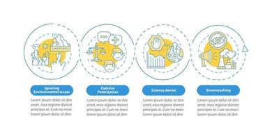 ignorer le modèle d'infographie vectorielle environnementale vecteur