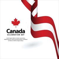 bonne fête de l'indépendance du canada. illustration vectorielle vecteur