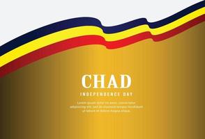 bonne fête de l'indépendance du tchad. illustration vecteur