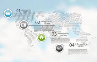 modèles d'infographie pour l'illustration vectorielle d'affaires. vecteur