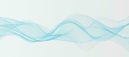 abstrait Contexte avec bleu vagues vecteur