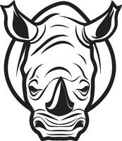 artisanat rhinocéros vecteur art pour professionnel projets vectorisation rhinocéros artistique la maîtrise déchaîné