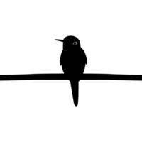 perché colibri silhouette, pouvez utilisation art illustration, site Internet, logo gramme, pictogramme ou graphique conception élément. vecteur illustration