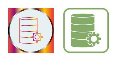 icône de vecteur de gestion de base de données unique