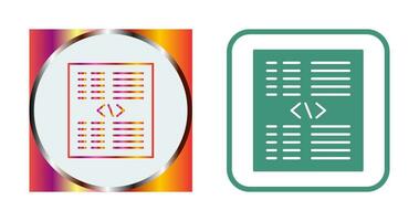 morceau d'icône de vecteur de code