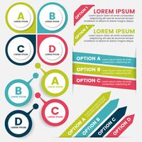 Modèle de conception infographie vecteur