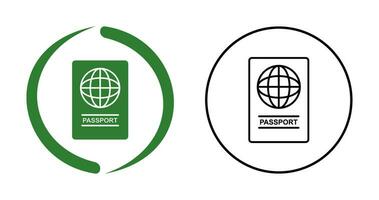 icône de vecteur de passeport