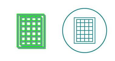 table des taux vecteur icône