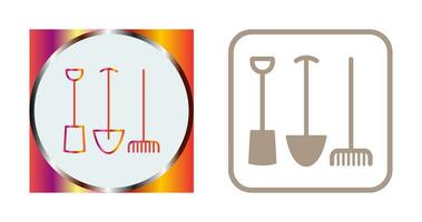 icône de vecteur d'outils de jardinage