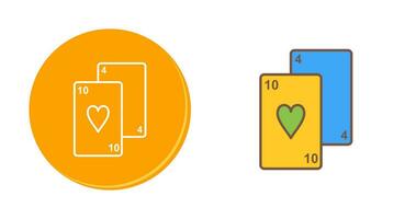 icône de vecteur de cartes à jouer