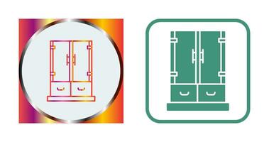 icône de vecteur de tiroir d'armoire