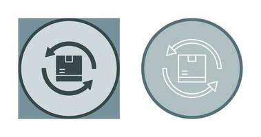 icône de vecteur de retour de produit