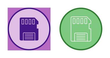 icône de vecteur de carte mémoire