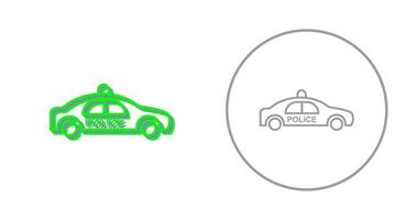 icône de vecteur de voiture de police