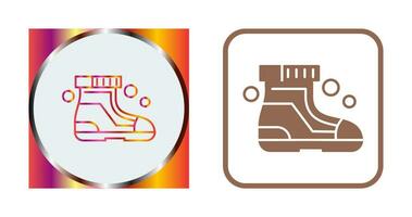 icône de vecteur de chaussures de ski